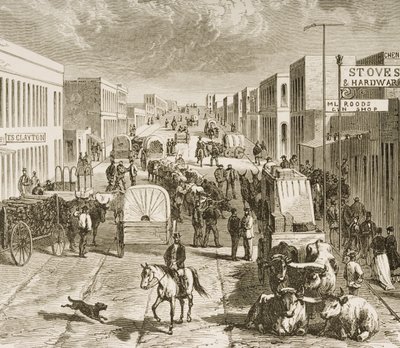 Street in Denver, Colorado, from 